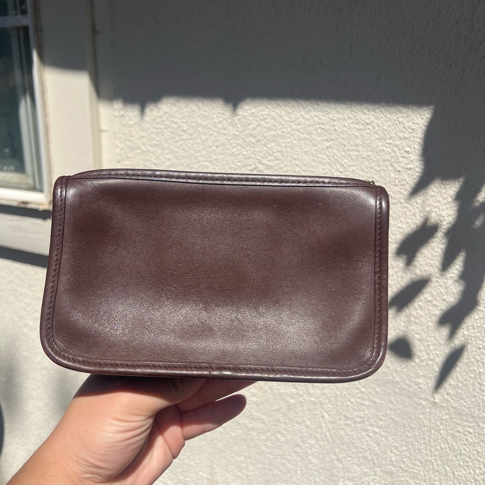 Coach Vintage Chunk Case Leather Cosmetic Bag 7165 - Picture 2 of 9